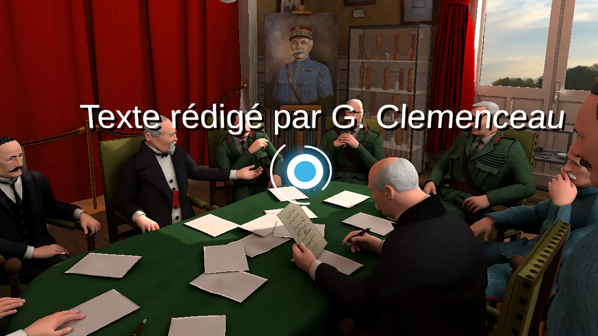 Extrait du projet Unity du point central.
